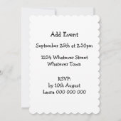 Polizeiwagen Geburtstag Einladung (Rückseite)