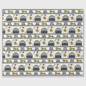 Polizeiwagen Geburtstagspartei Geschenkpapier (Flach)