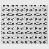 Polizeiwagen Geschenkpapier (Flach)