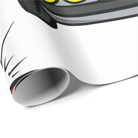 Polizeiwagen Geschenkpapier (Rolleneckpunkt)