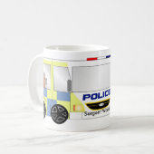 Polizeiwagen Großbritannien Kaffeetasse (Vorderseite Links)