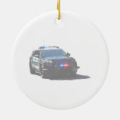 Polizeiwagen Keramik Ornament (Hinten)