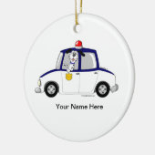 Polizeiwagen Keramikornament (Links)