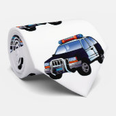 Polizeiwagen Krawatte (Gerollt)