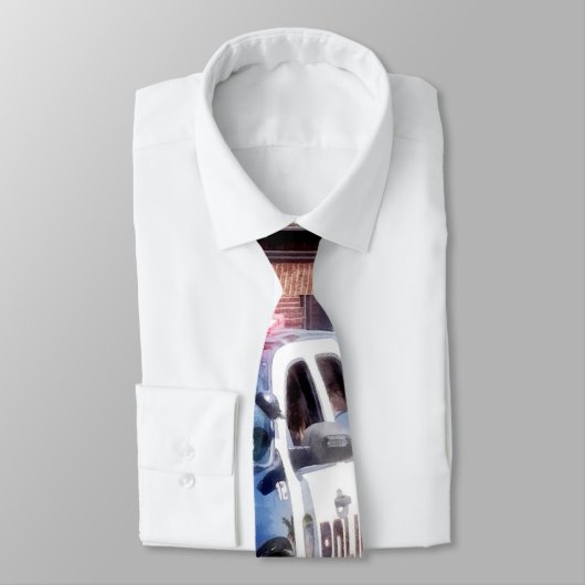 Polizeiwagen Krawatte (Gebunden)