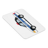 Polizeiwagen Magnet (Rechte Seite)