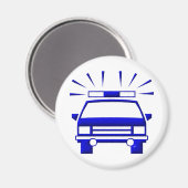 Polizeiwagen Magnet (Vorderseite/Rückseite)