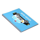 Polizeiwagen mit Sirene Kid Personalisiert Notizblock (Rechte Seite)