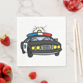Polizeiwagen Napkins Serviette (Beispiel)