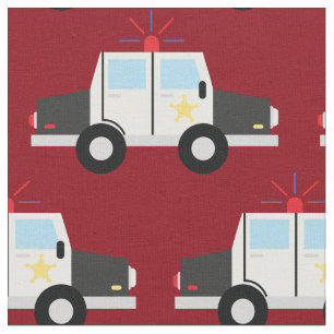 Polizeiwagen Niedliche Kinderwagen Boys Stoff