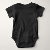 Polizeiwagen | Personalisiert | Künftiger Polizeib Baby Strampler (Rückseite)