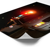 Polizeiwagen Poster (Ecke)