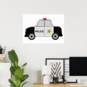 Polizeiwagen Poster (Heimbüro)