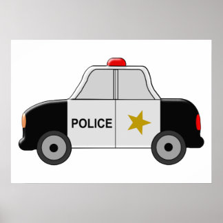 Polizeiwagen Poster