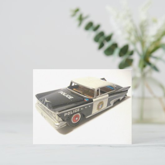 Polizeiwagen Postkarte (Stehend Vorderseite)