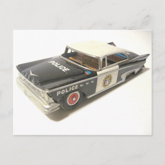 Polizeiwagen Postkarte (Vorderseite)