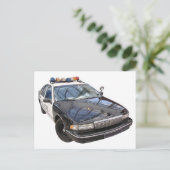 Polizeiwagen Postkarte (Stehend Vorderseite)