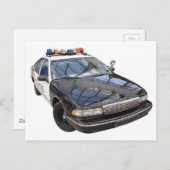 Polizeiwagen Postkarte (Vorne/Hinten)