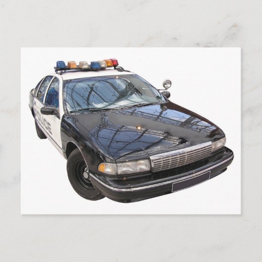 Polizeiwagen Postkarte (Vorderseite)