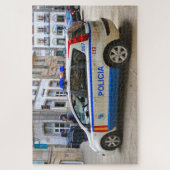 Polizeiwagen, Santiago de Compostela, Spanien Puzzle (Vertikal)