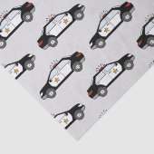 Polizeiwagen Seidenpapier (Detail)