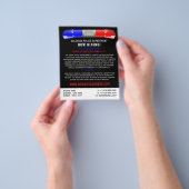 Polizeiwagen Siren, Polizeibeamter Anwerbung Flyer (Gruppe)