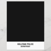 Polizeiwagen Siren, Polizeibeamter Anwerbung Flyer (Hinten)