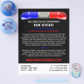 Polizeiwagen Siren, Polizeibeamter Anwerbung Flyer (Einzeln)