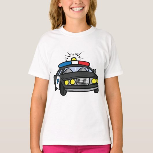 Polizeiwagen T-Shirt (Vorderseite)