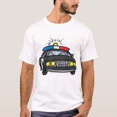 Polizeiwagen T-Shirt (Vorderseite)