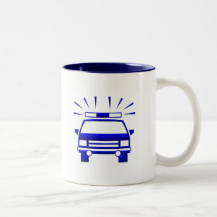 Polizeiwagen Zweifarbige Tasse