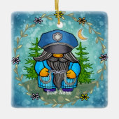 Polizeizwerg Keramikornament (Vorderseite)
