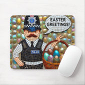 POLIZEMAN'S EASTER GREETINGS Eggs ~ Mousepad (Mit Mouse)