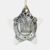 Polizist-Abzeichen Keramikornament (Rechts)