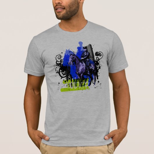Polizist auf Pferd T-Shirt (Vorderseite)