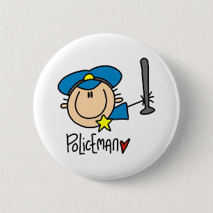 Polizist Beruf Button