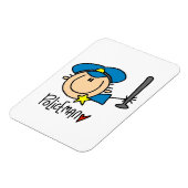 Polizist Beruf Magnet (Linke Seite)