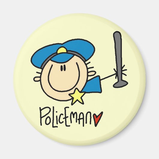 Polizist Beruf Magnet (Vorne)