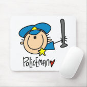 Polizist Beruf Mousepad (Mit Mouse)
