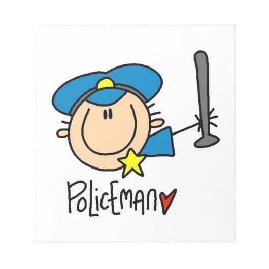Polizist Beruf Notizblock (Vorderseite)