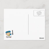 Polizist Beruf Postkarte (Rückseite)