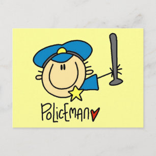 Polizist Beruf Postkarte
