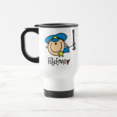 Polizist Beruf Reisebecher (Links)