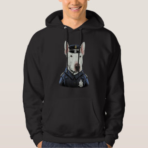 Polizist Bull Terrier Polizist Hund auf Polizei Bu Hoodie