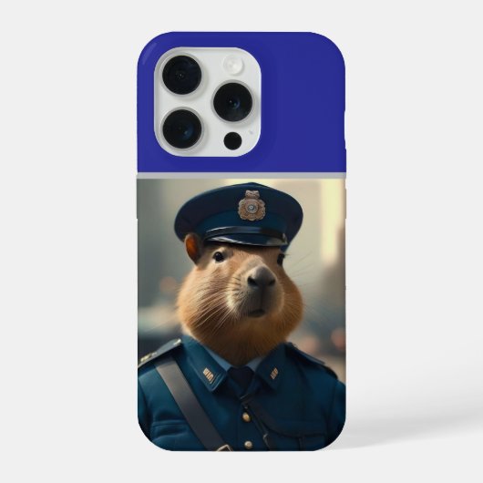 Polizist Capybara: Frieden bewahren, iPhone Hülle (Rückseite)