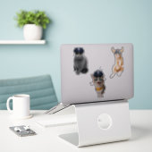 Polizist Cat Aufkleber (Laptop auf Schreibtisch)