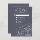 Polizist Cot Central Park New York City Wedding RS RSVP Karte (Vorne/Hinten)