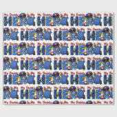 Polizist Daddy Held Geschenkpapier (Flach)