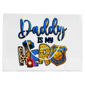 Polizist Daddy Held Große Geschenktüte (Rückseite)