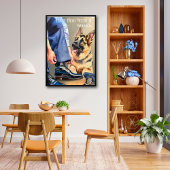 Polizist der Polizei - Kunstdruckplakat Poster